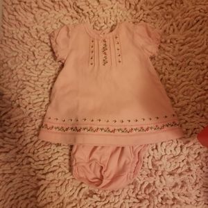 Carter's Newborn dress and diaper cover and onesie